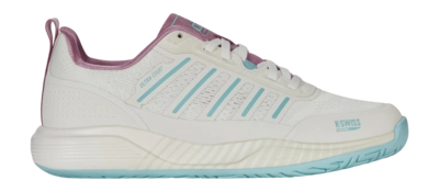 Chaussures de Padel K-Swiss Femme Ultra Court Padel White Lilas Pastel Turquoise