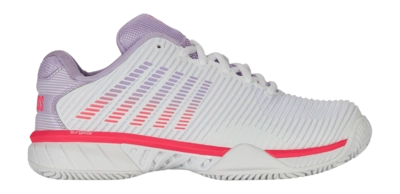Tennisschoen K-Swiss Women Hypercourt Express 2 Clay White Orchid Petal Neon Blaze