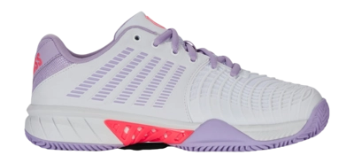 Tennisschoen K-Swiss Women Express Light 3 Clay White Orchid Petal Neon Blaze