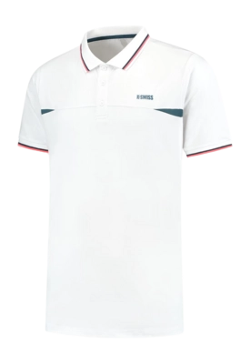 Tennisshirt K-Swiss Men Hypercourt Polo 7 White