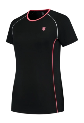 T-Shirt de Tennis K-Swiss Femme Hypercourt Crew Tee 4 Black