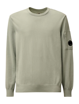Trui CP Company Men Cotton Crepe Crew Neck Lens Blue Fox