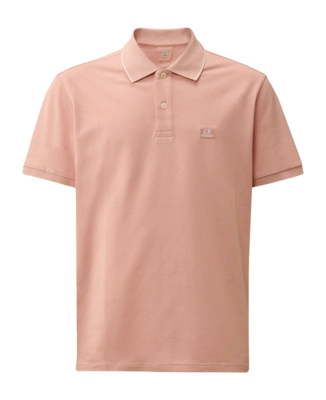 Polo CP Company Homme Stretch Piquet Short Sleeve Misty Rose