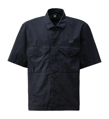 Chemise CP Company Homme Boxy Short Sleeve Total Eclipse