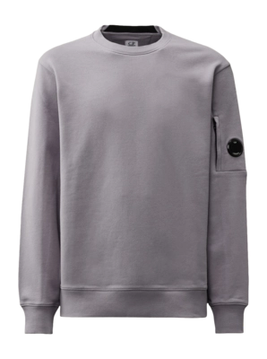 Pull CP Company Homme Diagonal Raised Fleece Crew Neck Lens Lavander Violet