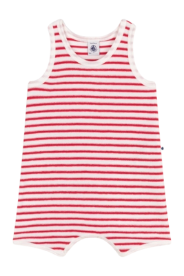 Babypakje Petit Bateau Short Playsuit Marshmallow/Spi