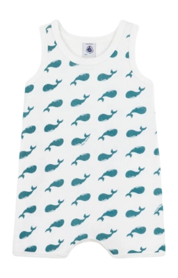 Babypakje Petit Bateau Short Playsuit Marshmallow/Dragonfly