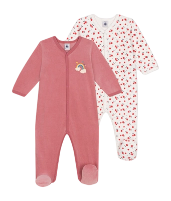 Babypyjama Petit Bateau 2 Dors Biens Roze (Set van 2)