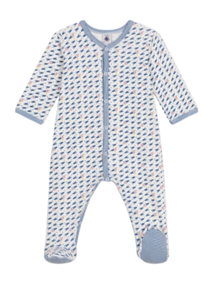 Babypyjama Petit Bateau Dors Bien Y Marshmallow/Multico Space