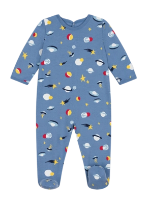 Babypyjama Petit Bateau Dors Bien Pont Dos Beach/Multico