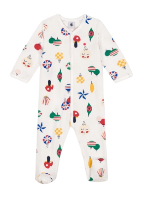 Babypyjama Petit Bateau Dors Bien Y Marshmallow/Multico Christmas