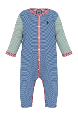 Babypyjama Petit Bateau Dors Bien Sans Pieds Calvin/Marshmallow