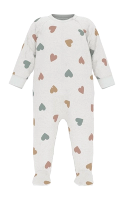Babypyjama Petit Bateau Dors Bien Zip Marshmallow/Multico