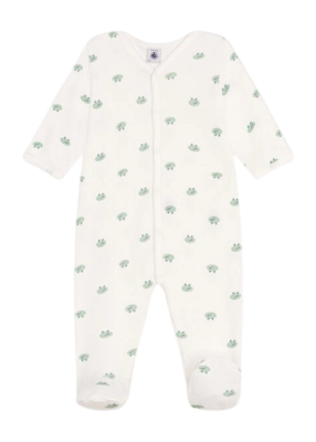 Pyjamas pour Bébé Petit Bateau Sleepsuit Y Marshmallow/Multico Frog