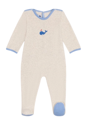 Pyjamas pour Bébé Petit Bateau Popper Back Sleepsuit Montelimar Chine