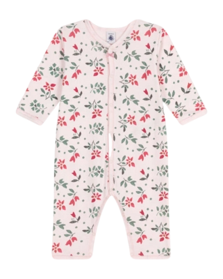 Babypyjama Petit Bateau Footless Sleepsuit Fleur/Multico