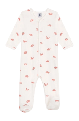 Pyjamas pour Bébé Petit Bateau Sleepsuit Y Marshmallow/Multico Crab