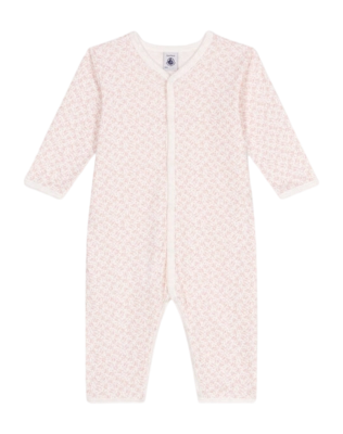 Babypyjama Petit Bateau Footless Sleepsuit Marshmallow/Panty