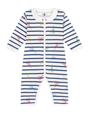 Pyjamas pour Bébés Petit Bateau Footless Sleepsuit Ecume/Multico