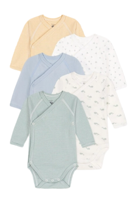 Rompertje Petit Bateau 5 Bodies Naiss Ml Multi (Set van 5)