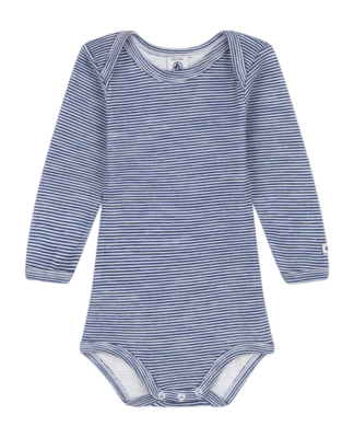 Rompertje Petit Bateau Body Us Ml Medieval/Marshmallow