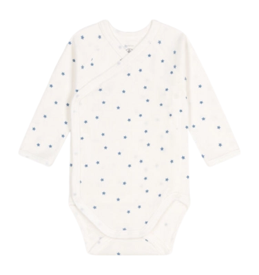 Rompertje Petit Bateau Comp Body Naiss Ml Marshmallow/Alaska