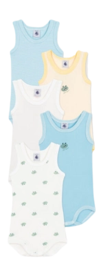 Body Petit Bateau 5 Bodies Sm Multi (Set de 5)