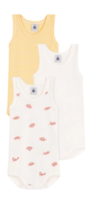 Baby-Body Petit Bateau 3 Bodies Sm Multi (3er-Set)