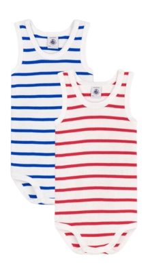 Rompertje Petit Bateau 2 Bodies Sm Multi (Set van 2)
