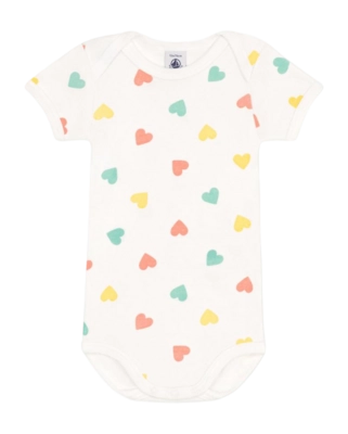 Baby-Body Petit Bateau Body Us Mc Marshmallow/Aquatic