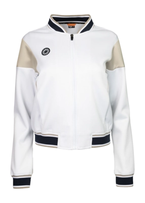Tennisvest The Indian Maharadja Women Pique Bomber Jacket Bright White