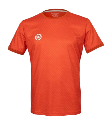 Tennisshirt The Indian Maharadja Herren Pique Printed Tee Sunset Orange