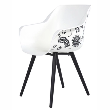 Tuinstoel Hartman Sophie Tattoo Armchair Carbon Black Royal White Tattoo (set van 2)
