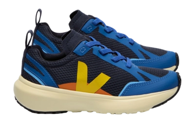 Veja Small Kids Canary Light Alveomesh Nautico Tonic