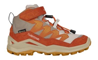 Wanderschuhe Lowa Maddox Pro GTX Mid Vc Jr Kinder Dune/Flame