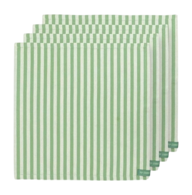 Servet Pip Studio Stripes Light Green (Set van 4)
