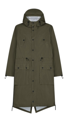 Regenjas Maium Unisex Light Weight Parka Army Green