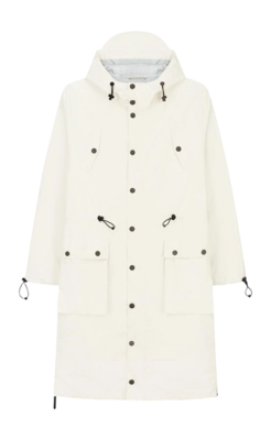 Regenjas Maium Unisex Light Weight Parka Off White