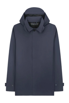 Raincoat Maium Unisex Mac Short Navy Blue 25