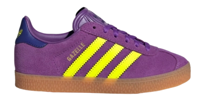 adidas Kids Gazelle Active Purple / Solar Yellow / Collegiate Purple