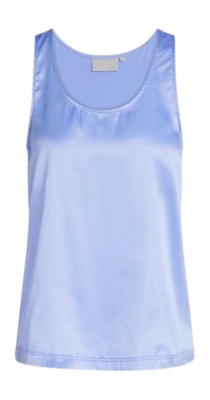 Pyjamashirt Essenza Women Shelby satin Uni Lavendelblauw