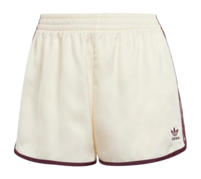 Short Adidas Women Adicolor 3-Stripes Sprinter Cream White / Maroon