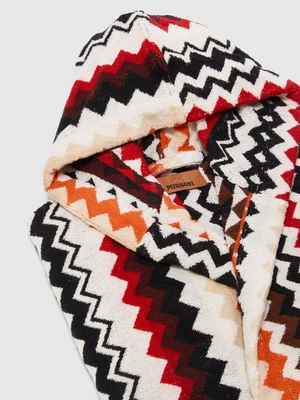 Badjas Missoni Best Hooded Red Multicolor