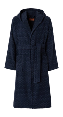 Badjas Missoni Chalk Hooded Blue