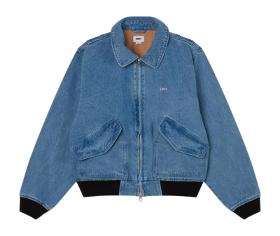 Jacket Obey Men Denim CWU Light Indigo