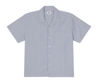 Shirt Obey Men Reducer Woven Blue Fog Multi