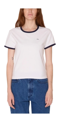 T-Shirt Obey Women Tyler Ringer SS White