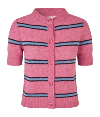 Cardigan Samsoe Samsoe Damen Sanoura SS Rose Wine St