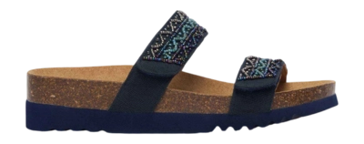 Tongs Scholl Women Zafirah Navy Blue Multi