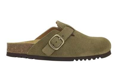 Clog Scholl Fae Suede Sp Damen Khaki